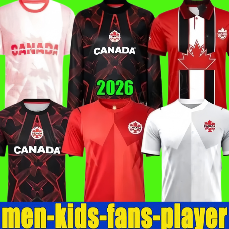 2026Canada soccer jersey 2026 World Cup football jerseys shirt kit DAVIES DAVID JOHNSTON EUSTAQUIO BUCHANAN equipement de foot uniforms