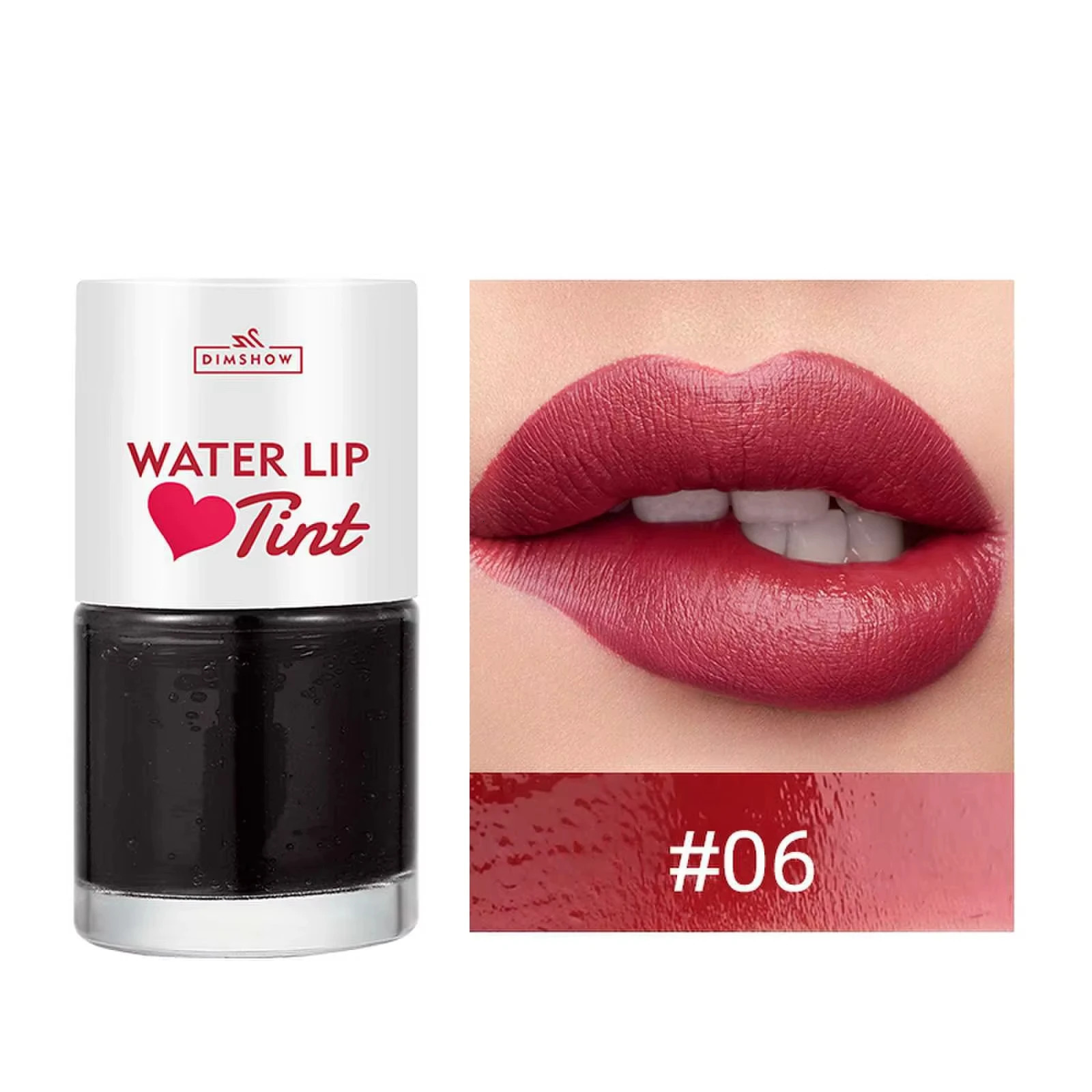 Tint Dyeing Liquid Lipstick and Blush 2 in 1 Waterproof Mirror Lip Gloss Water Lip Tint Non-sticky Lip Eye Cheek Makeup Cosmetic 260304