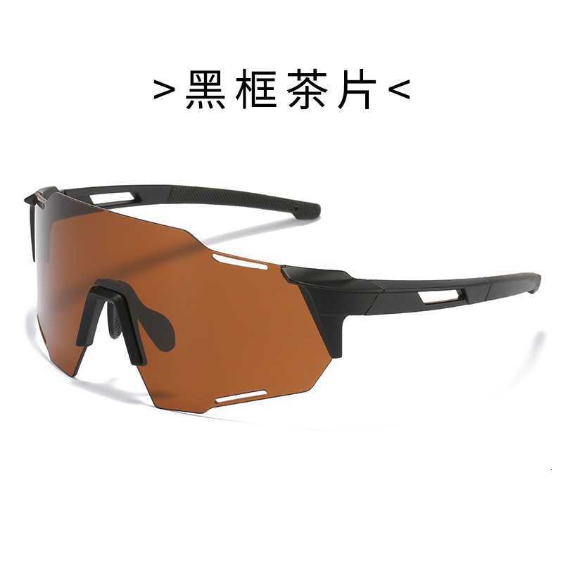 2023 Outdoor Cycling One-piece Sunglasses Men and Women Sports Mirror Windproof Sand Colorful Sunshade Eye Protection Sunglasses S260304
