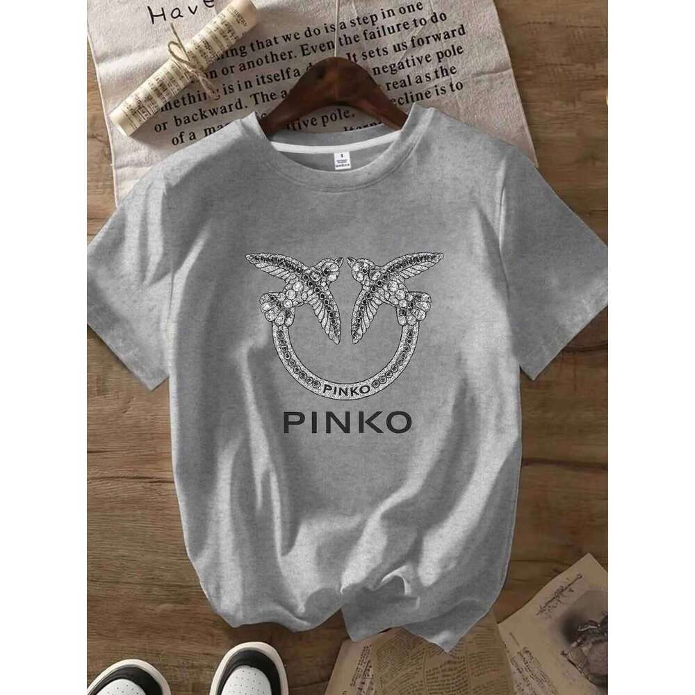 Cartoon pattern Crew Neck Women's Short Fashion Printed Half Sleeve Top Stretch T-Shirt XJ260306 XJ260306