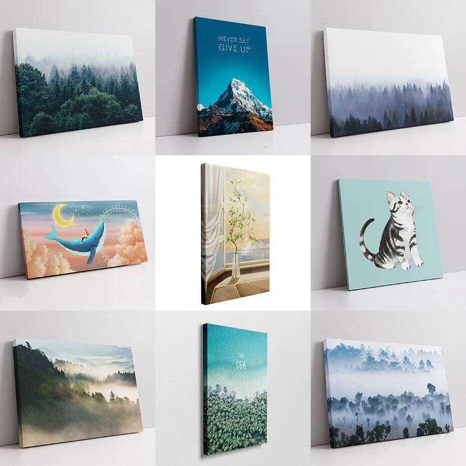 Factory Natural Wooden For Canvas Diamond Painting Picture Poster Wall Frame Home Decor H260306