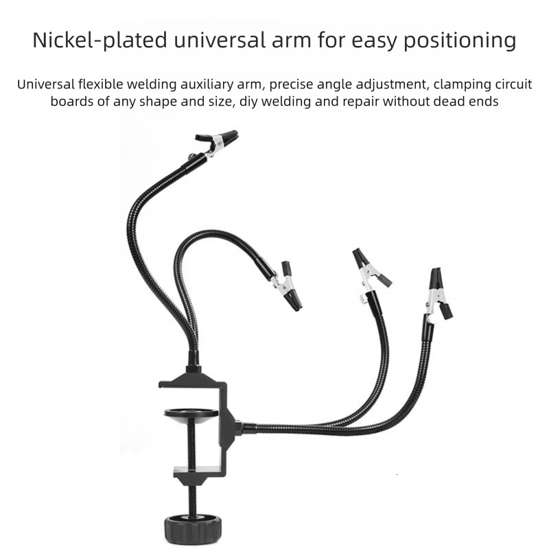 Free Shipping Universal Metal Arm PCB Circuit Board Repair Soldering Auxiliary DIY Handcraft Model Fixed Clamp Tool