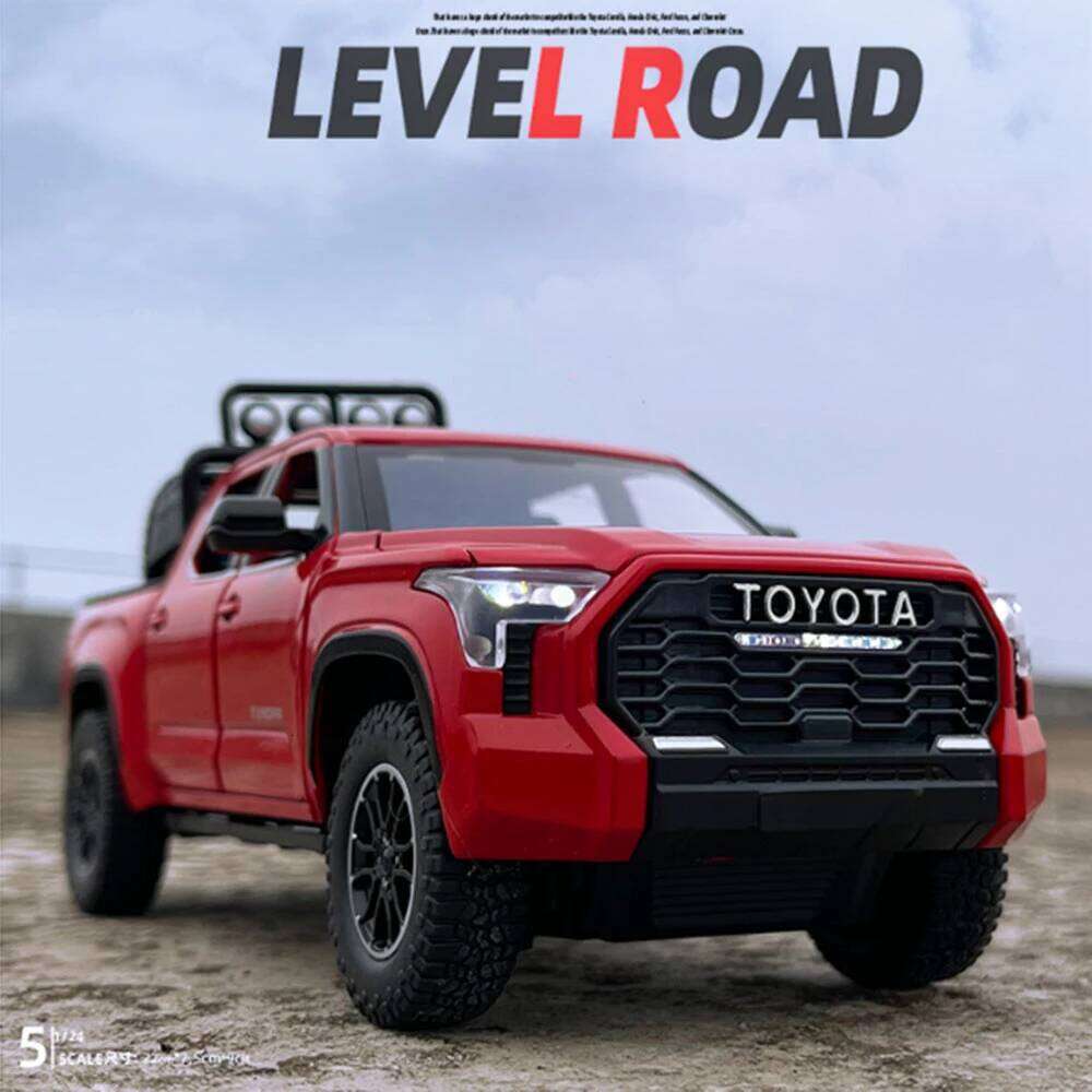 1:24 TUNDRA AE86 Alloy Cars Models Diecast Toys Vehicles with Pull Back Sound Light Simulation Miniature Car Toy Kids Boys Gifts Z260307