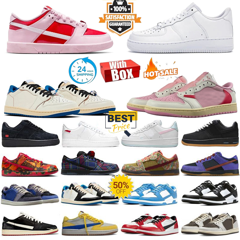 with box Designer shoes 1 Casual Shoes one men sneakers Leather 1s Nardwuar Muni Fast Pass white panda chicago women Leather sports Classic running trainers eur 36-47