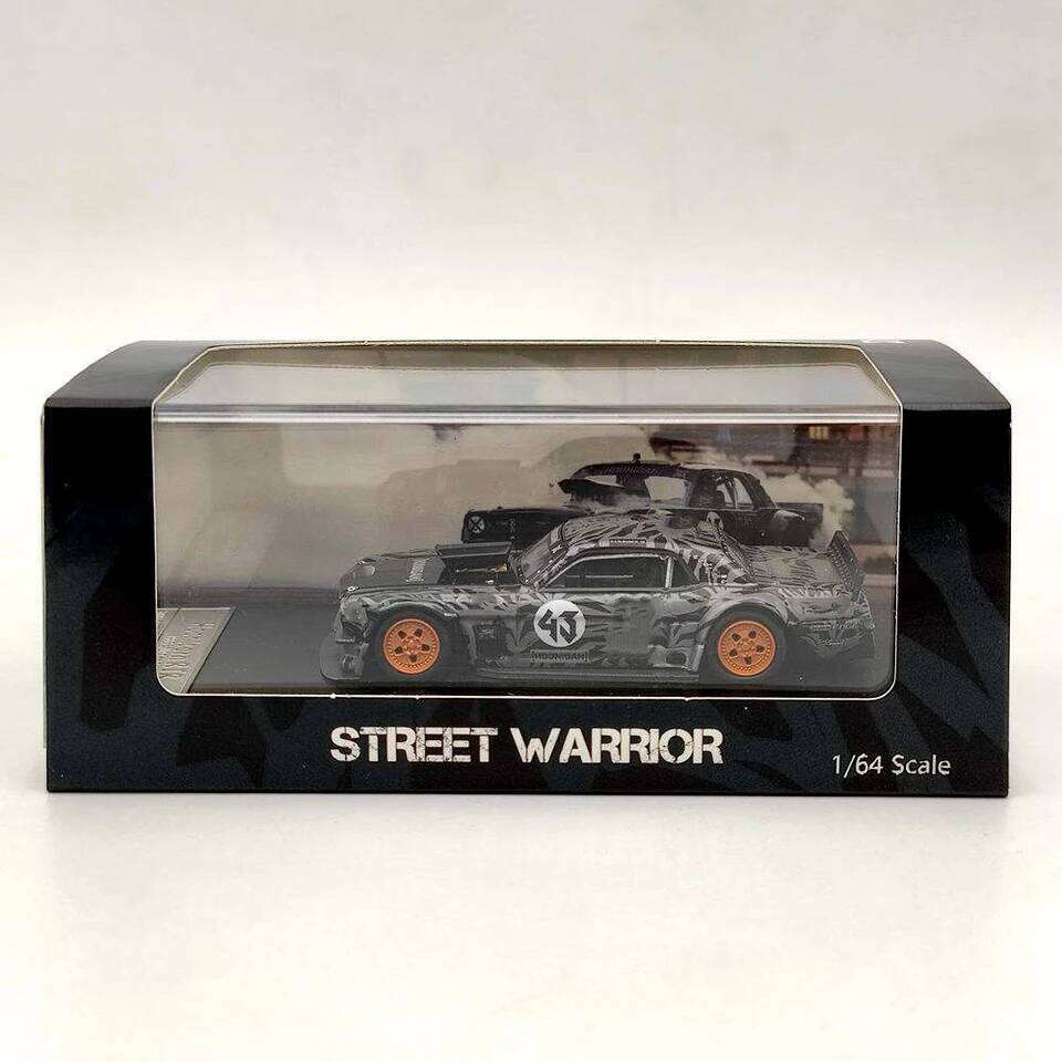 Street Weapon 1/64 For Mustang 1965 Ken Block's Hoonicorn #43 Diecast Model Car Miniature Limited Collection Toy Vehicle Models Z260306
