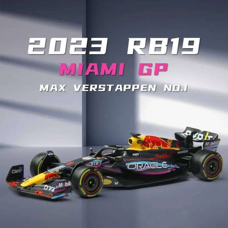 Bburago 1:43 2023 F1 Red Bull RB19 Miami GP #1 Max Verstappen #16 Leclerc Ferrari SF21 SF1000 Mcl36 W13 W12 W10 C42 Racing Car Z260306
