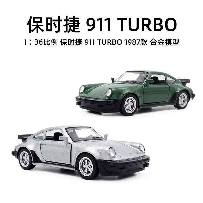 New 1:36 1978 Porsche 911 Turbo alloy car model with silent light Diecast Metal Alloy Model Car Toys For Gift Collection Z260307