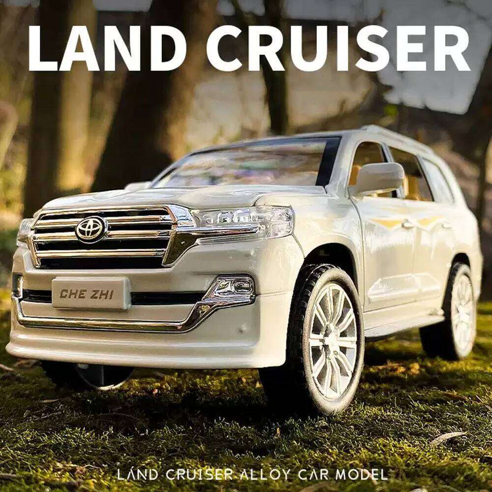 1:24 Land Cruiser LC300 Alloy Diecast Model Toys Car Sound Light Pull Back Doors Opened Miniature Vehice for Kids Festival Gifts Z260307