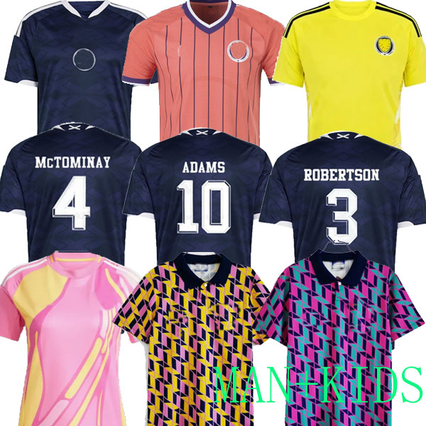 25 26 Scotland soccer jerseys 2025 2026 McTominay Billy Gilmour Lewis Ferguson McGinn Tierney Robertson football shirts home away third goalkeeper RETRO kids kit
