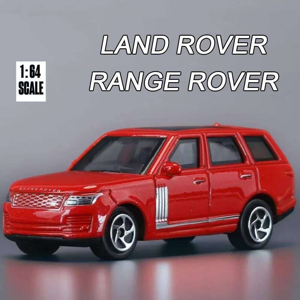 1:64 Land Range Rover Alloy Models Toys Diecast Cars Rubber Tire Exquisite Interior Miniature Vehicles Collect Souvenirs Z260307