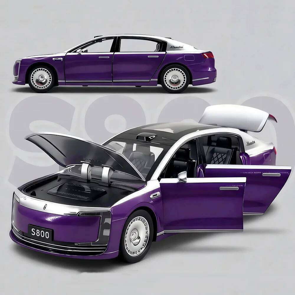 1:32 Scale MAEXTRO S800 LEADING IDEAL L9 Miniature Toys Car Diecast Alloy Models Sound Light Pull Back Vehices Fashion Ornaments Z260306