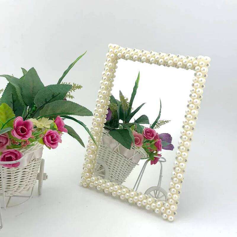 Bohemian imitation pearl wall wedding birthday photo bedroom setting frame 7 inch H260306