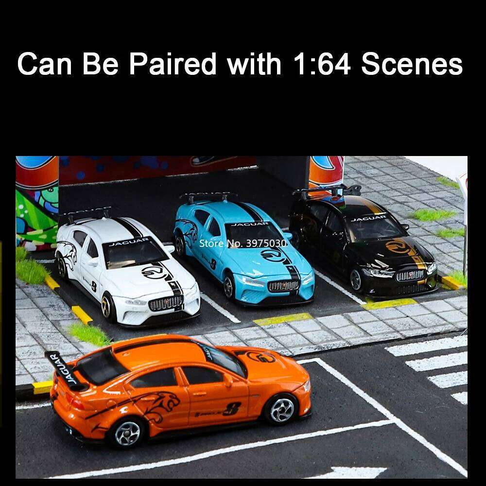 1:64 Mini Jaguar XE SV Project 8 Alloy Models Diecast Cars Toy Wheel Slide Forward Miniature Vehicle Model Boys Interactive Toys Z260307
