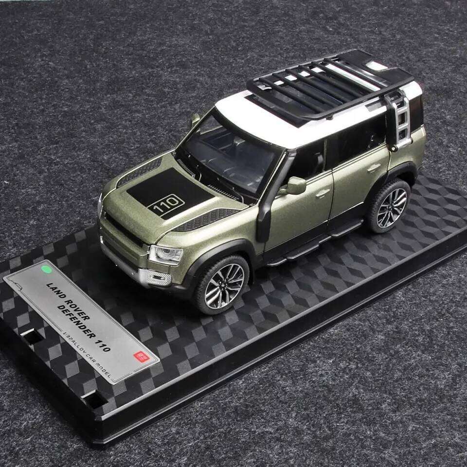 1/32 Diecast Model Car Pullback Vehicle Toy Collection for Land Rover New Defender 110, Gift, with Sound and Light Z260306