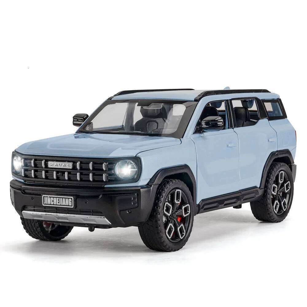 1:24 Haval X-DOG TANK 500 Alloy SUV Car Model Toy 6 Doors Opened Sound Light Pull Back Front Wheel Steering Vehice Friend's Gift Z260306