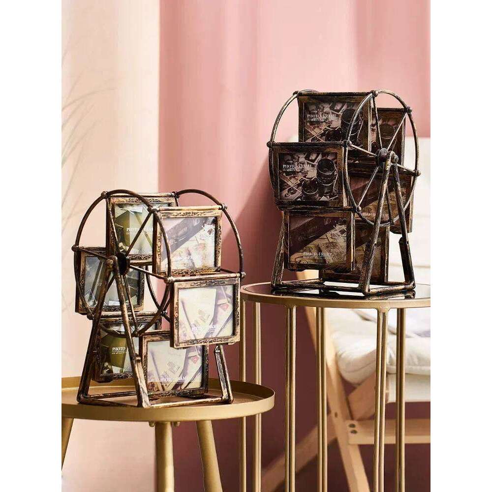 Creative Nordic Interior Ferris Wheel Home Living Decoration Room Photo Frame Picture Frames H260306