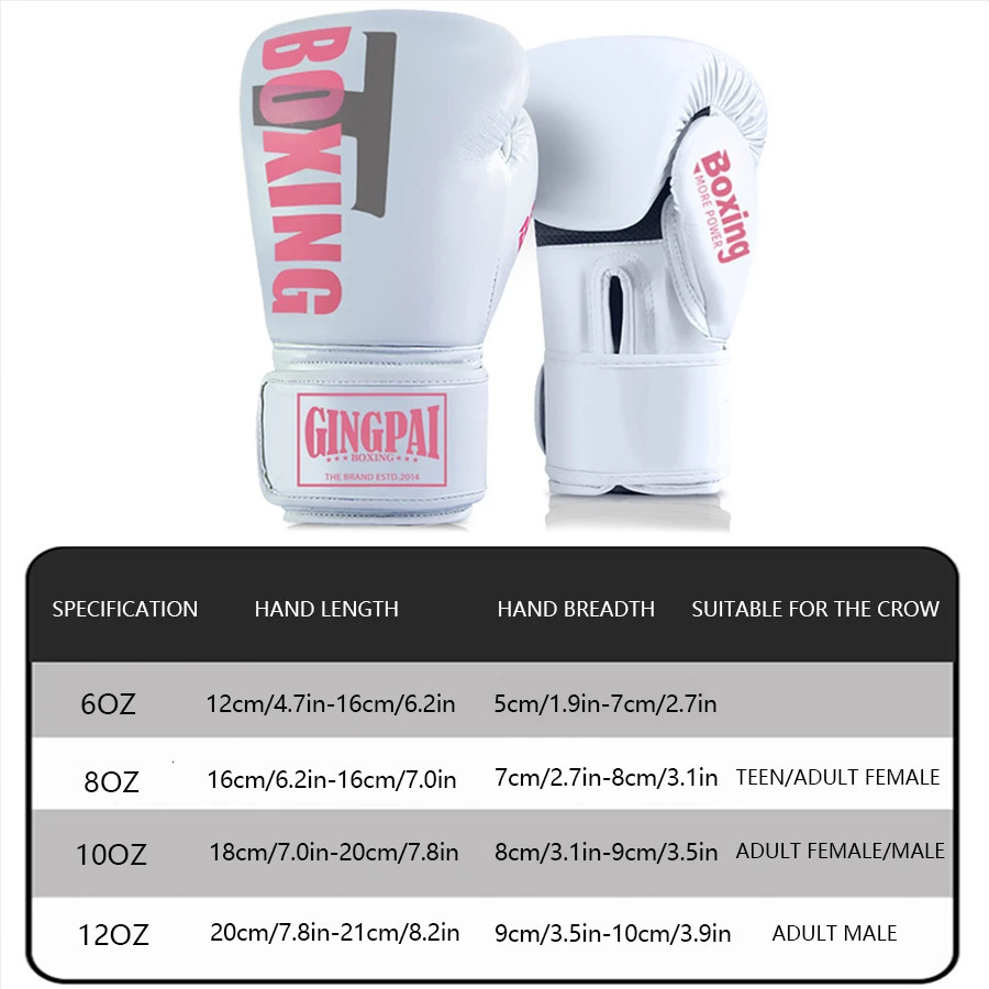 612oz Boxing gloves for adults children men Sanda professional women Muay Thai teenagers beginners boxing training equipment 260228