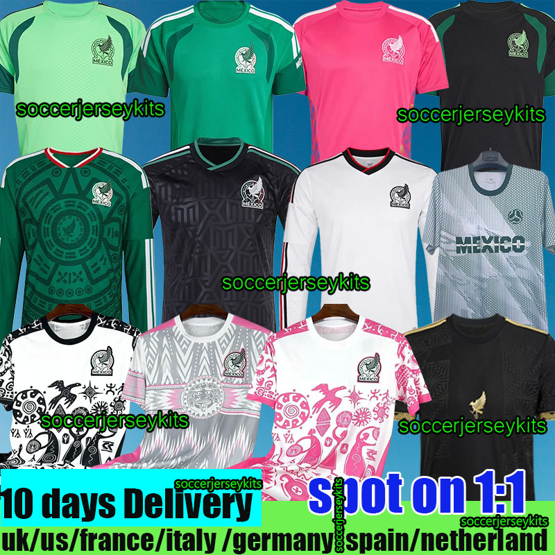 Green Mexico 2026 Gold Cup Concept Kit Goalkeeper RAUL LOZANO long sleeve fans player kits Mexiko kids shirt peacock chicharito MEXICAN Maillot de football mexique