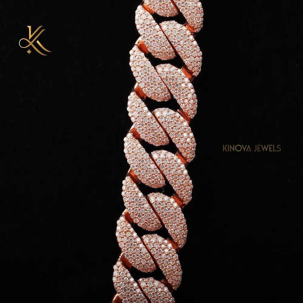 Classic Hip Hop Neck Chain With Radiant Moissanite Diamonds Crafted To Deliver Outstanding Sparkle For Trendsetting Street Style