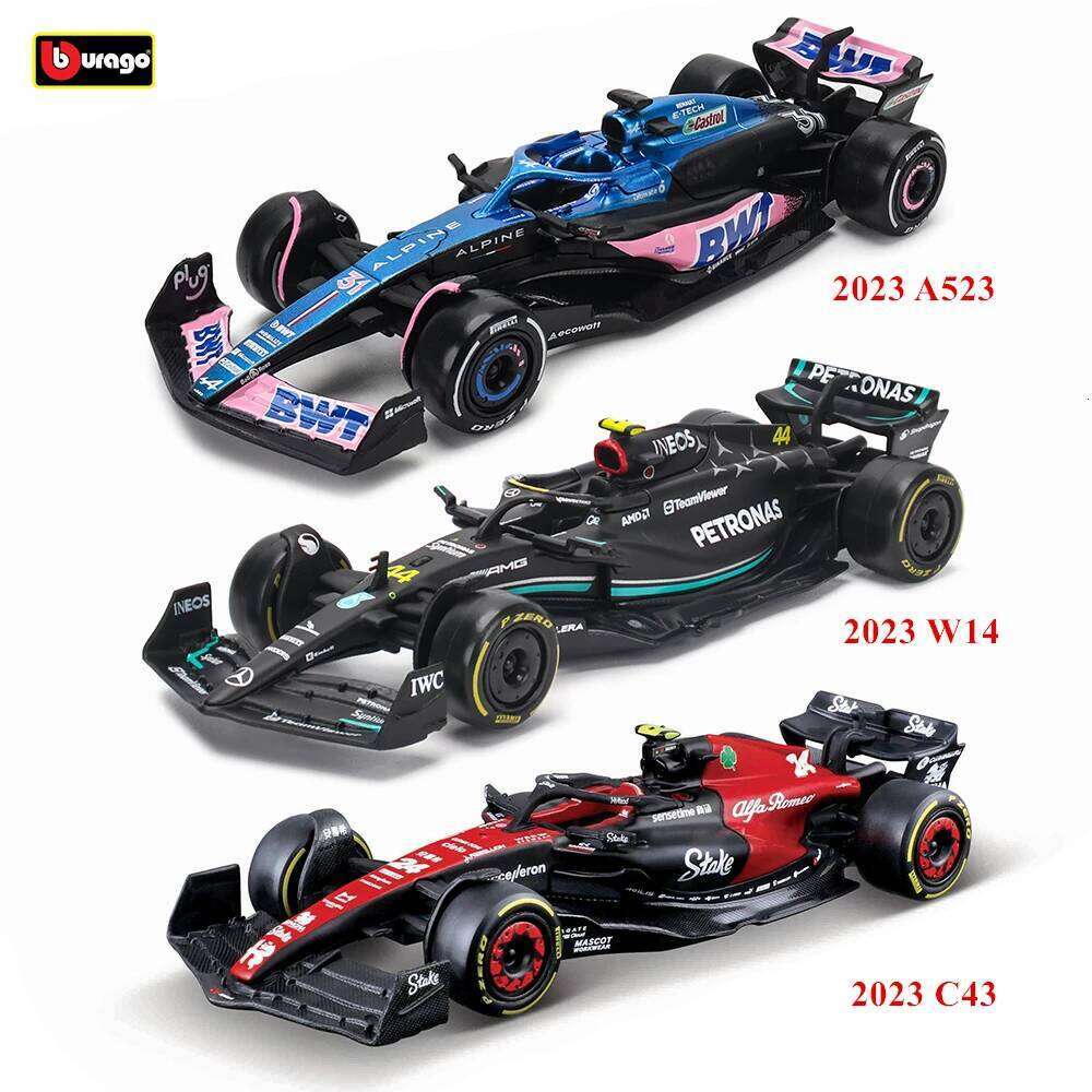 Bburago 1:43 NEW 2023 Alpine F1 Team A523 31# Esteban W14 C43 Formula One Alloy Super Toy Die cast car model Z260306