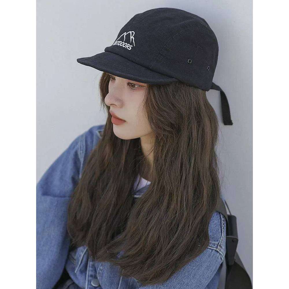 Spring Summer Short 5 Panel Baseball for Women Men Street Soft Flat Brim Hiphop Snapback Hat Outdoor Peaked Cap Unisex Y260304