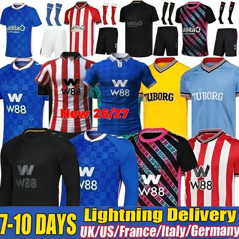 SUNDERLAND 25 26 27 NEW Soccer Jerseys STEWART SIMMS ROBERTS AMAD CLARKE DAJAKU EMBLETON EVANS O'NIEN 2025 2026 Football Shirt men kids kit 3RD PRITCHARD