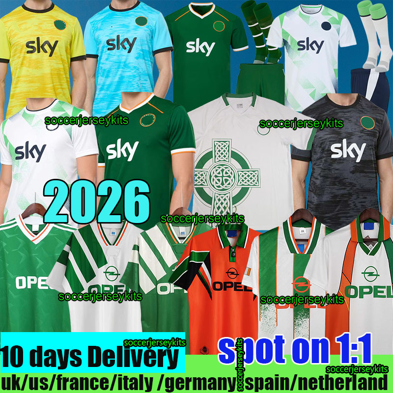 Ireland jersey 2026 world cup 2026 PARROTT tops Ireland soccer kit 24 25 26 Thailand quality retro 1990 1992 1994 ireland football jerseys tops shirts men kids women