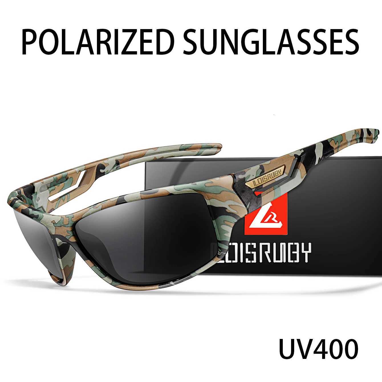 LOISRUBY Men and Womens Camouflage Polarized Cycling Sunglasses Outdoor Sports Driving Fishing Running Glasses S260304