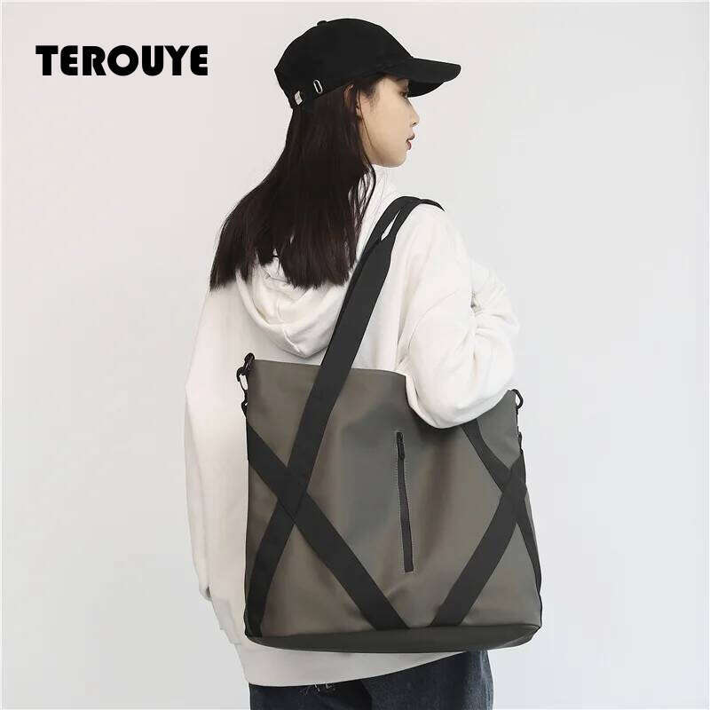 Waterproof Oxford Big Tote For Women Fashion Simple Large Package Shopping Lady Handbag Anti-Tear Leisure Woman Shoulder Bag TEROUYE