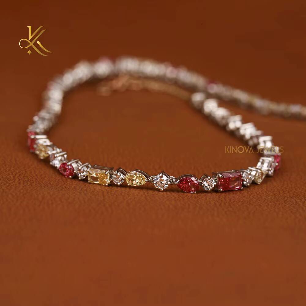 Iconic Hip Hop Neck Chain Designed With Shimmering Moissanite Diamonds To Deliver Eye Catching Brightness And Distinctive