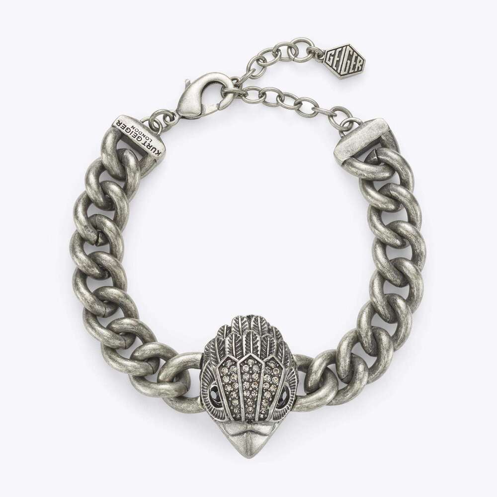 Cross-border E-commerce European and American Hot-selling New Product High-quality Eagle Head Hip-hop Cuban Men's Bracelet Source Manufacturer