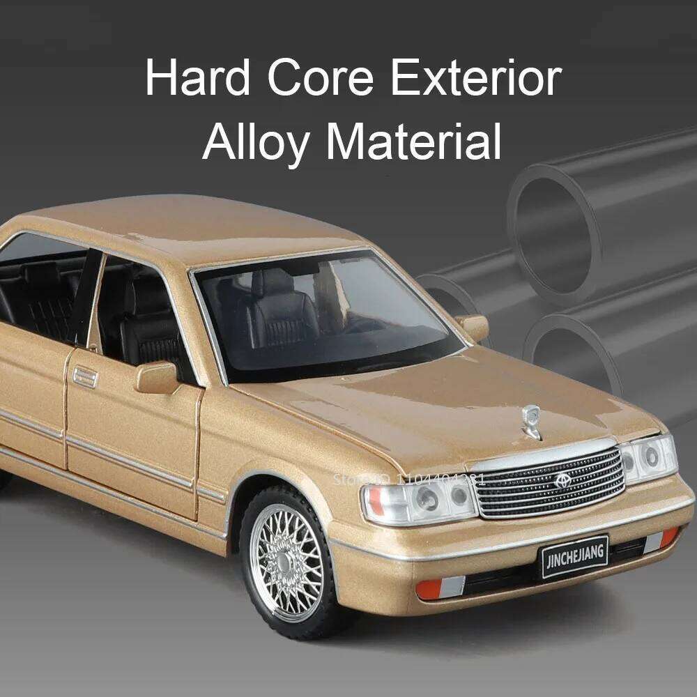 1:32 Crown GR86 Diecast Alloy Miniature Model Toys Car with Sound Light Pull Back 6 Doors Opened Vehices Children Christmas Gift Z260306