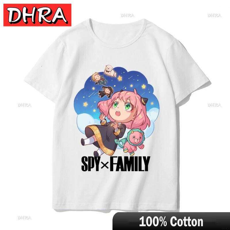 Play House Around Loid Summer Women's Cotton Men's Casual Sports Yor Spy X Family Ania Short Sleeve Cute T-Shirt Couple Top XJ260306