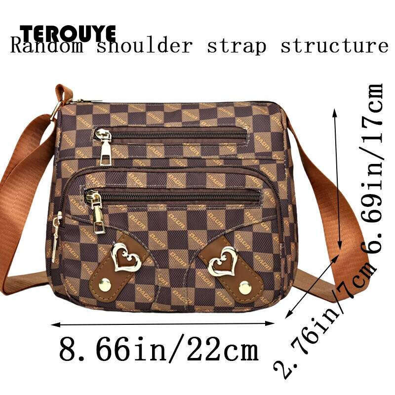New Style Women's - Casual Shoulder Bag Made Of PU Leather With Patchwork Design Adjustable Strap Stylish And Simple Style TEROUYE