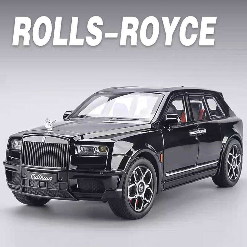 1:20 Rolls-Royce Cullinan Balck Badge Model Toys Diecast Alloy Car Doors Opened Sound Light Pull Back Children's Birthday Gifts Z260306