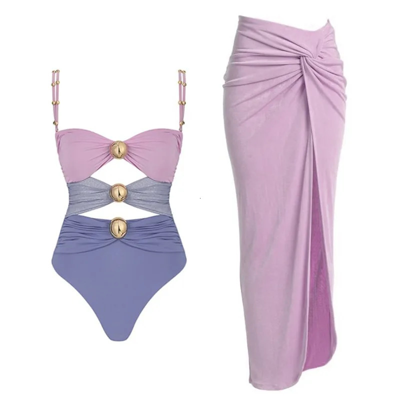 2026 High Quality One Piece Swimsuit Golden buck Printed Push Up Women Bikini Set Swimwear Slimming Bathing Suit Beach Wear 260306