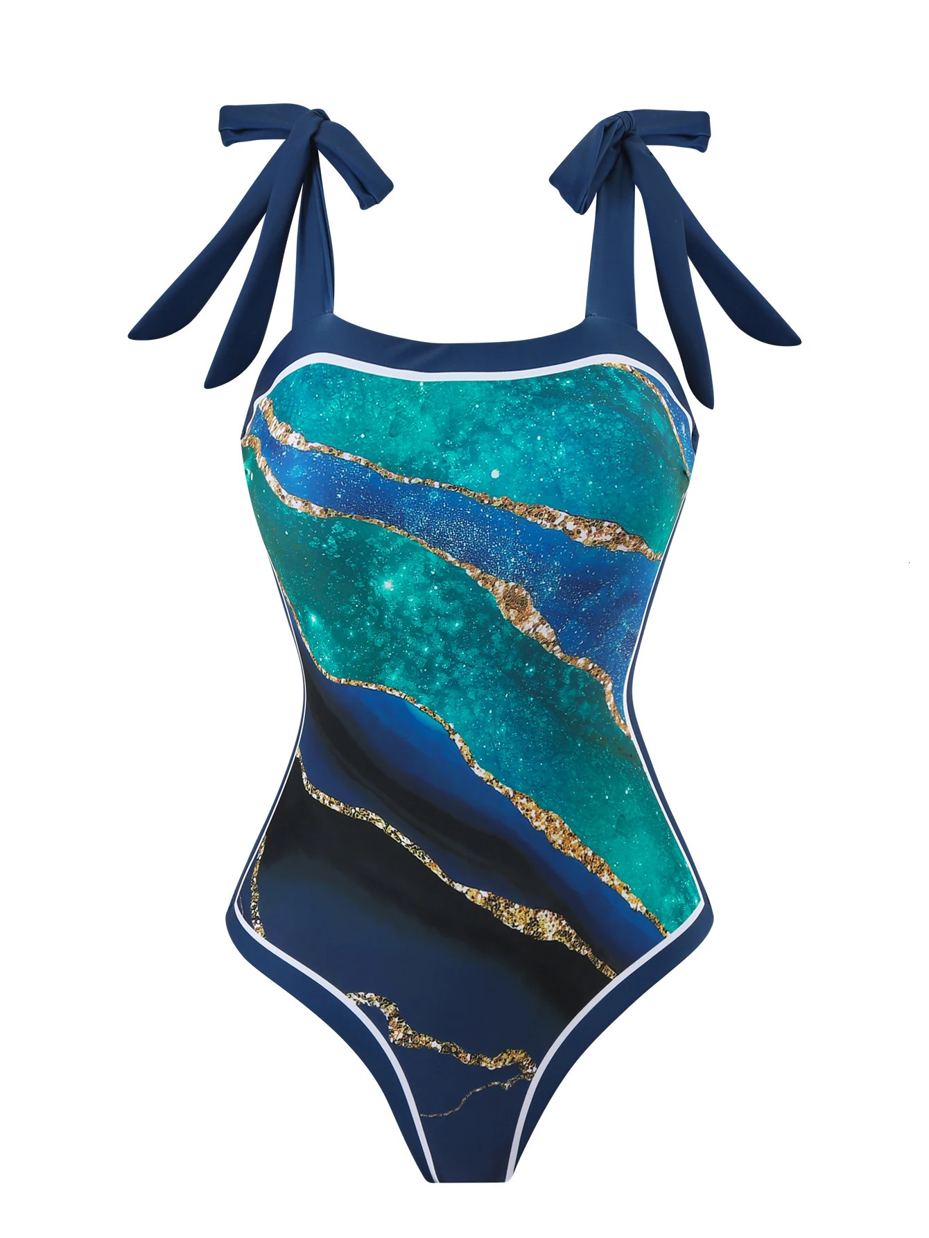 Summer CustomMade Digital Printed OnePiece Bikini Swimsuit for Women Conservative Sun Protection Gauze Skirt 2P 260306