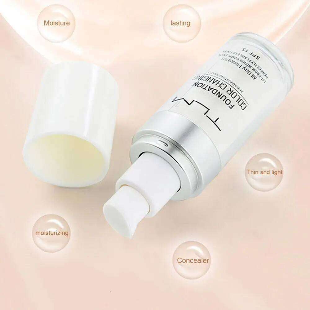 Colour Changing Liquid Foundation Hides Wrinkles & Lines, SPF15 BB Cream Makeup Base Concealer Moisturizing Primer All Skin Tone 26L0306