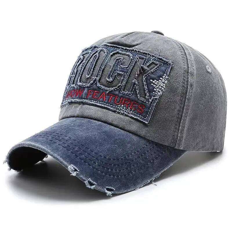 High Quality Letter ROCK Embroidery Cotton Baseball Cap For Men Women Gorras Snapback Outdoor Sport Sun Hat Y260304