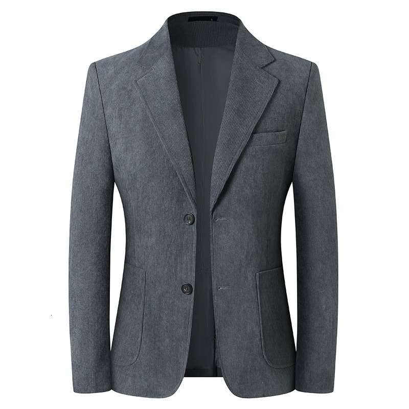 Blazer Hombre High-quality Mens Fashionable Corduroy Jacket Business Casual Social Banquet Formal Suit Jacket Plus Size Blaze 260306