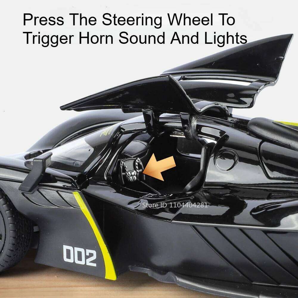 1:24 Valkyrie Eldorado Toy Models Diecast Alloy Car Sound Light Pull Back Doors Opened Shock Absorption Vehices Educational Toys Z260307