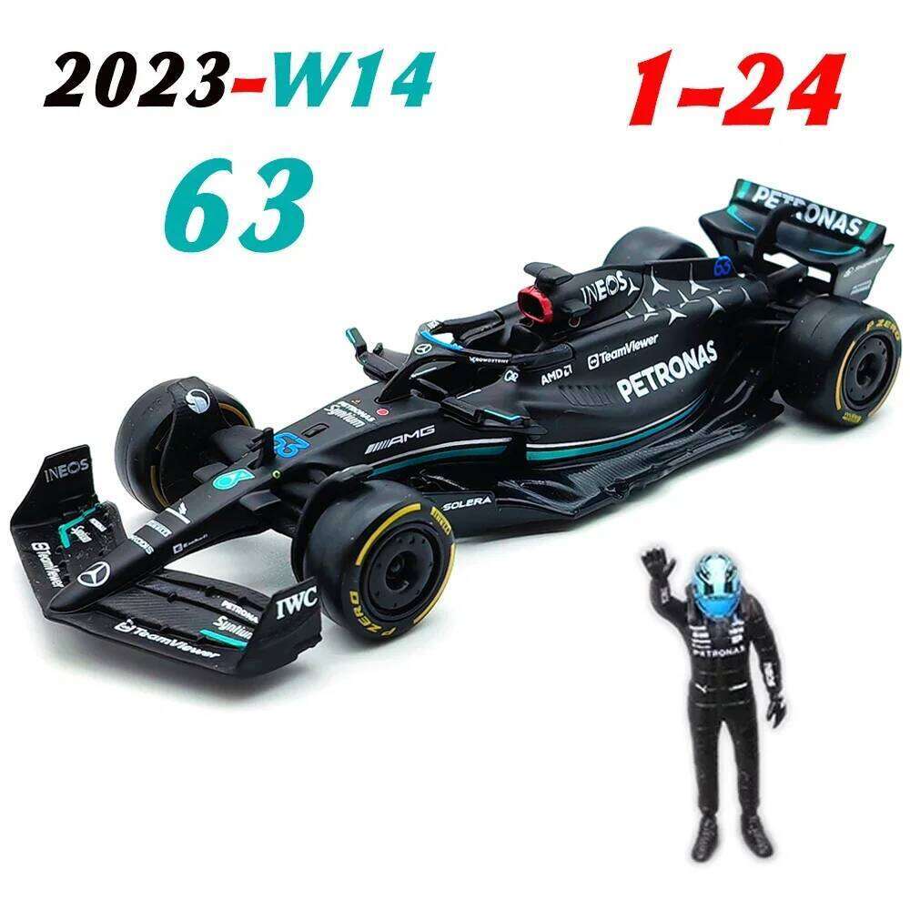 Bburago 1:24 Mercedes-Amg Bnez W14 F1 Red Bull Rb19 And Pilot Figuaine Diecast Model Lewis Hamilton George Russell Doll Toys Z260306