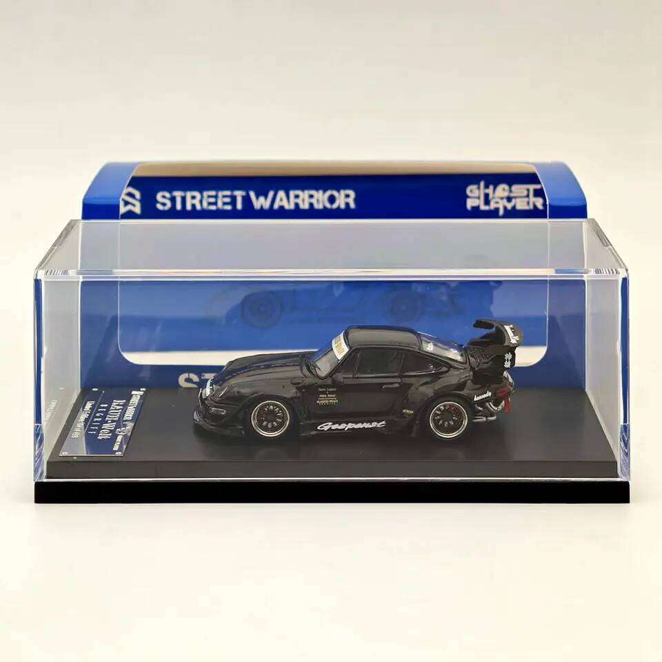 Street WARRIOR SW 1/64 for RWB 993 Black Sport Car Diecast vehicle toy models Collection Auto Gift Z260306