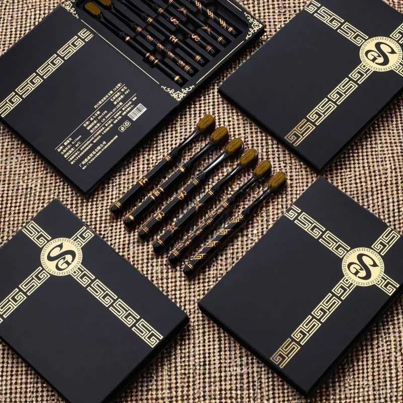 Luxury 6-Piece Toothbrush Set Soft Bristles for Gum Protection and Efficient Cleaning High-End Fashion Choice for Men and WomenT260307