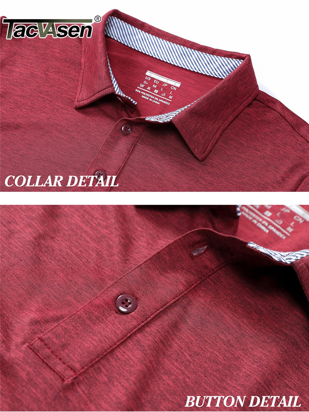TACVASEN Summer Polo Tshirts Mens Casual Short Sleeve Shirts 3 Buttons Down Quick Dry Breathable Golf Fishing Pullover Workwear 260302