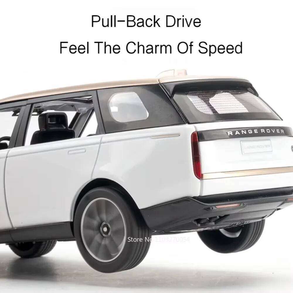 1:24 Land Range Rover SV 2022 Defender Alloy Model Diecast Toys Car Doors Opened Sound Light Pull Back Cars Adult Boy Gift Z260306