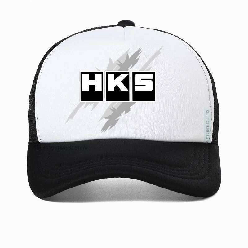 Jdm Hks Power And Sports Japanese Style Logo Baseball Cap Summer Unisex Adjustable Mesh hat Y260304