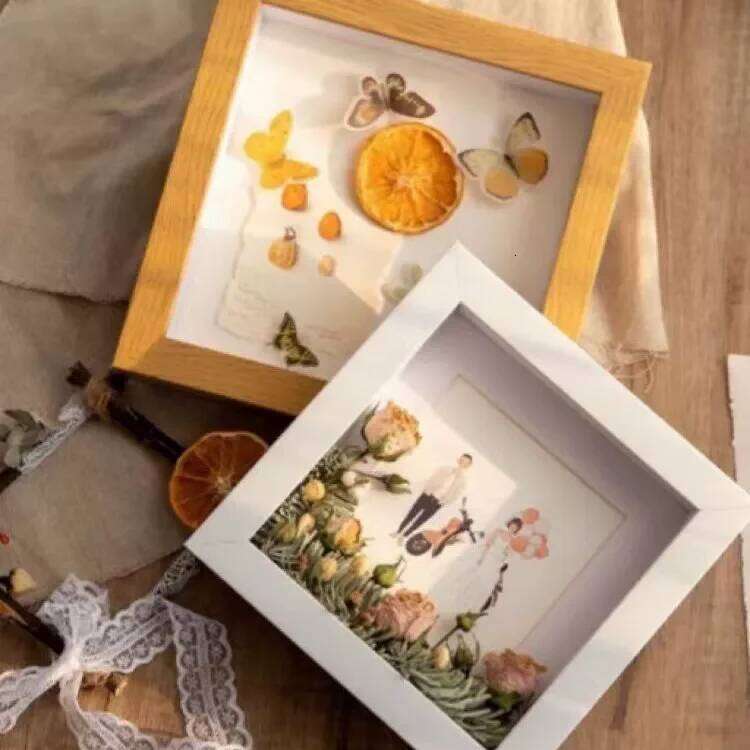 Shadow Box Depth 3cm Wooden For Displaying Three-Dimensional Works Nordic DIY Wood Picture Frame Photo Decor H260306