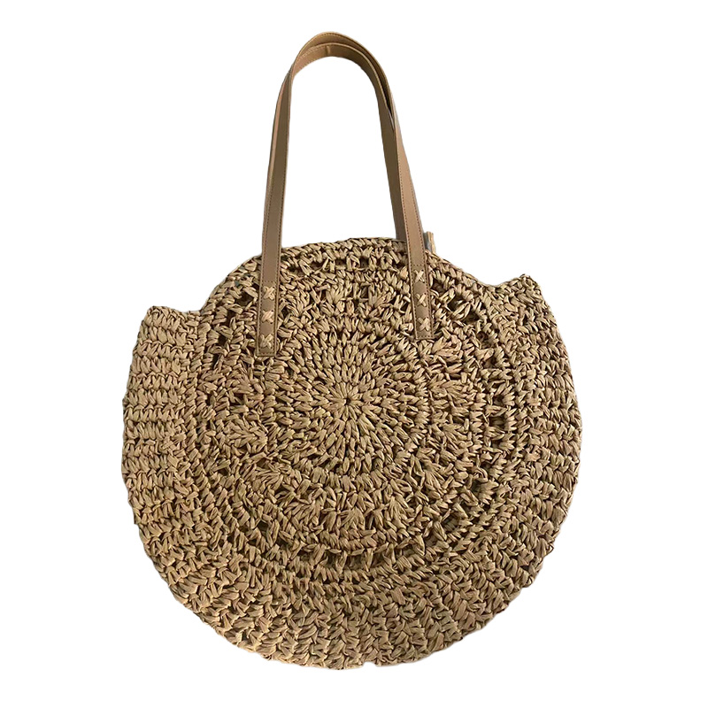 Large capacity hand-woven bag for ladies - 2026 new style straw bag, beach vacation shoulder bag, commuting tote bag, bohemian style