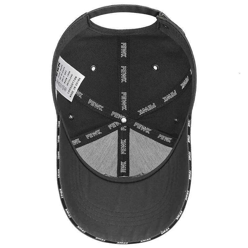 High quality hat big head circumference adjustable wide brim deepening baseball men's protection sun cap Y260304